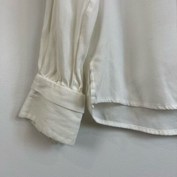 Tiger of Sweden Women’s 36 U.S. Small White Acrylic Long Sleeve Blouse Top - Picture 13 of 15